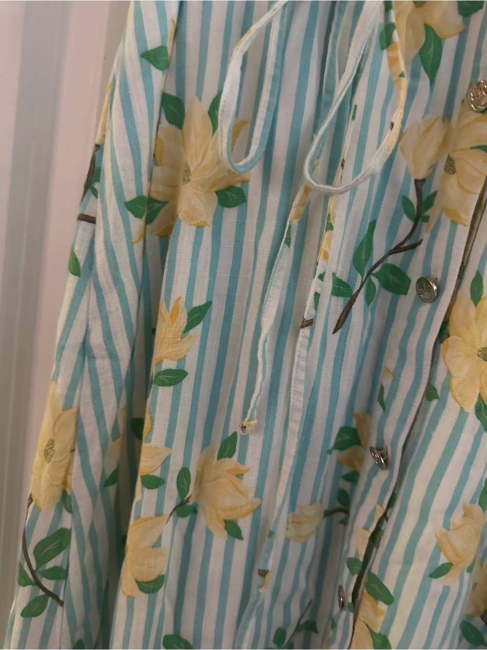 🌼 Draper James Floral Stripe Dress | Women’s Size Large | NWOT - Picture 3 of 5